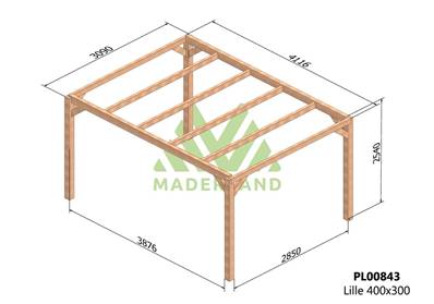 Pergola LILLE 400x300cm