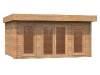 ABRI DE JARDIN Mono Pente BRET 14.8 m - 44 mm - avec plancher bois