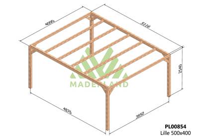 Pergola LILLE 500x400cm