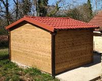 Abri de Jardin Bois Traité Eco 12 m² - Madrier 28 mm