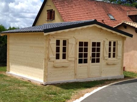 Abri de jardin PREM- 19,46 m² en 34 mm