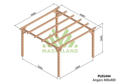 Pergola ANGERS 400x400cm
