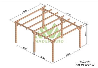 Pergola ANGERS 500x400cm
