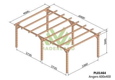 Pergola ANGERS 600x400cm