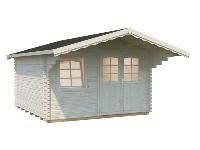 Abri de jardin SALLY 12.3 m² 44 mm - avec plancher bois