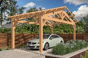 Carport double pentes 6,5 x 3,5 m en Douglas