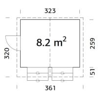 KIOSQUE STELLA 8.2 m²