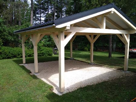 Carport 5 m x 6 m, AUVENT  voiture