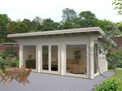 Abris de jardin HEIDI 19.7 m² 70mm avec plancher