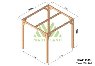 Pergola CAEN 250x260cm