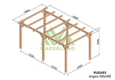 Pergola ANGERS 500x300cm