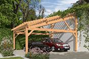 Carport monopente 6,25 x 5,5 m en Douglas