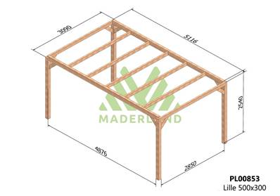 Pergola LILLE 500x300cm