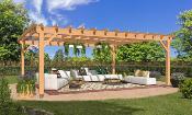 Pergola 5,5 x 6,4 m en Douglas